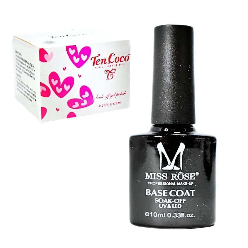 Base Coat MISS ROSE empaque negro 10ml