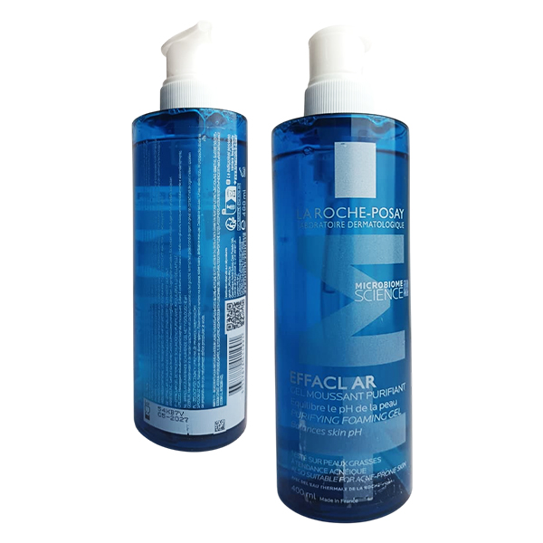 Gel Moussant Purificante Para pieles Grasas y Sensibles La Roche Posay Envase Azul