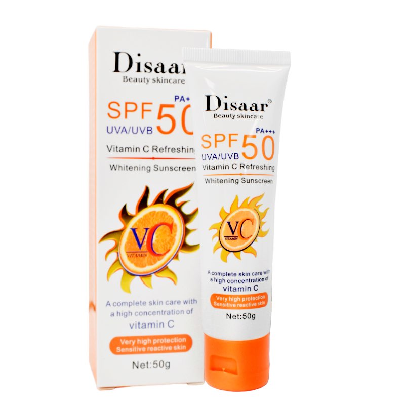 Bloqueador solar SPF 50 Con estracto de vitamina C