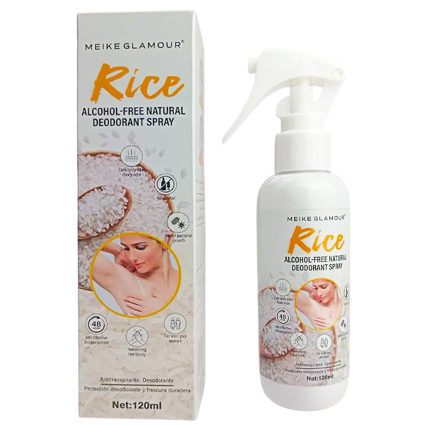 Alcohol natural de extracto de arroz en spray Meike Glamour