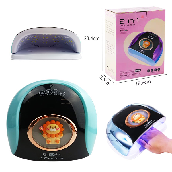 Lampara para uñas 2 en 1 LED / UV LAMP 256w Sun C9 Plus
