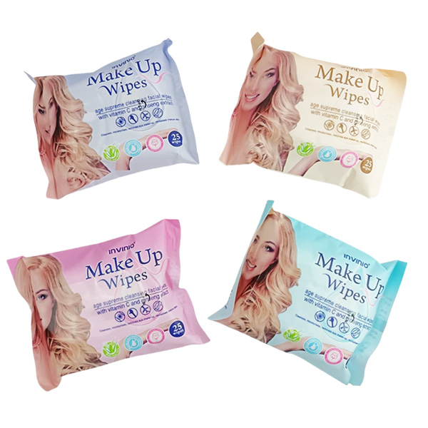 Toallitas desmaquillantes ecológicas, veganas y biodegradables, suaves con la piel sensible - Invinio