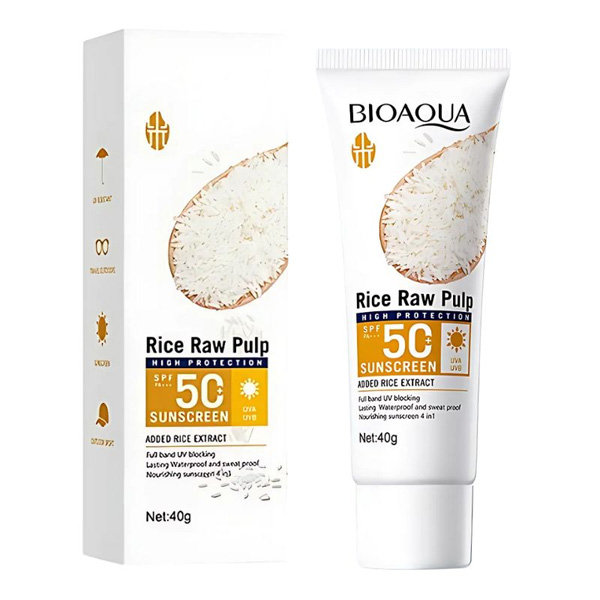 Protector solar con extracto de arroz 50spf - Bioaqua