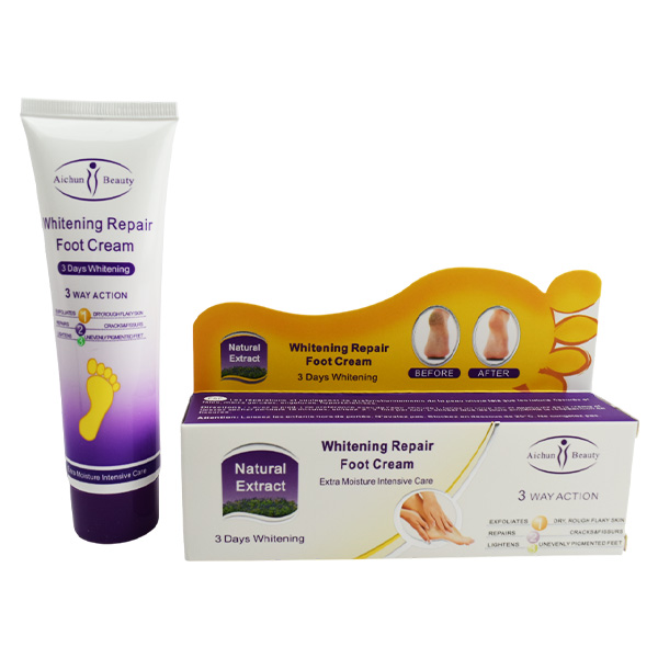 Crema blanqueadora y reparadora para pies - Ainchun Beauty