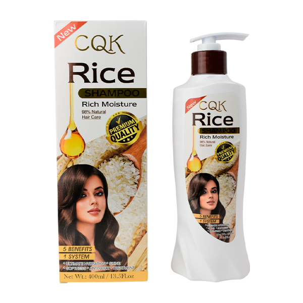 Shampo esencia de arroz hidratacion intensa CQK 400ML.