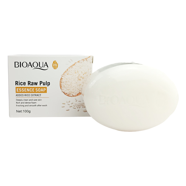 Jabon De Arroz En Barra 100G Bioaqua Caja Blanca