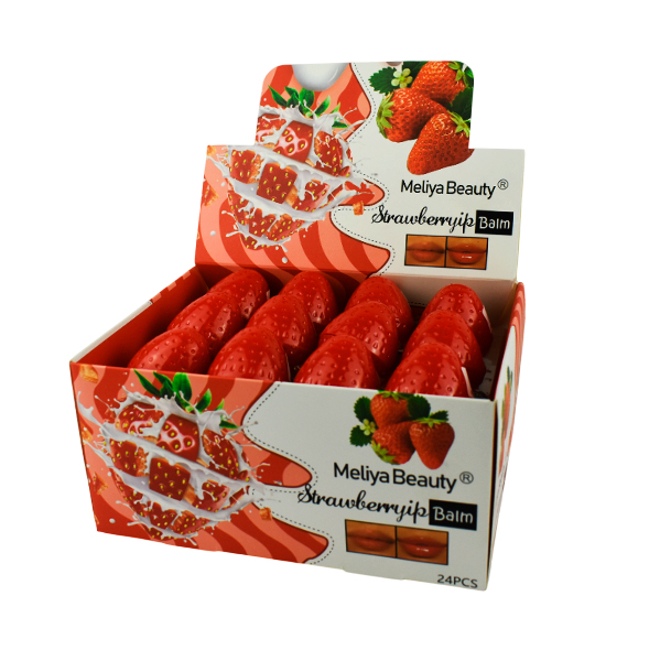 Balsamo para labios en presentación de fresa - Meliya Beauty