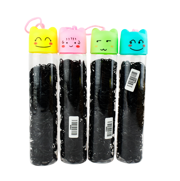 Hules para el cabello color negro