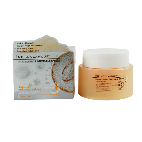 Crema blanqueadora con extracto de arroz - Meike Glamour