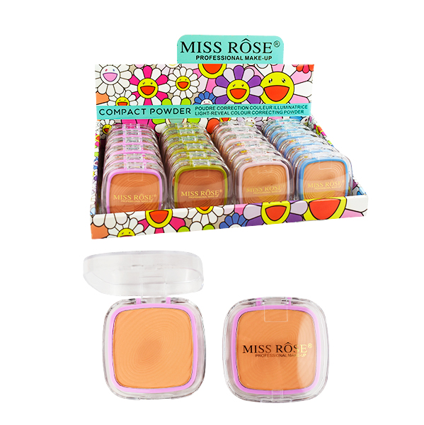 Polvo compacto con diseño de flores - Miss Rose