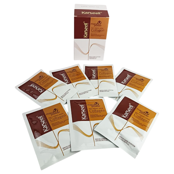 Maca Essence Repair Colágeno para cabello seco y dañado Sobre de 24ml de Karseell