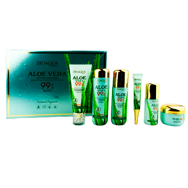 Set de cuidado facial con extracto de aloe vera - Bioaqua