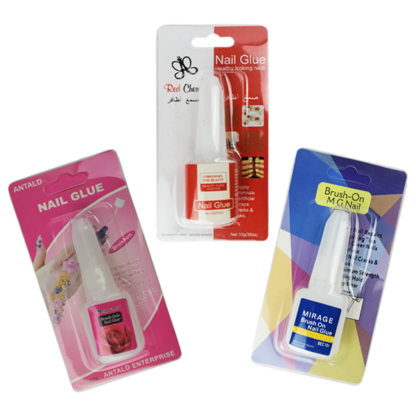 Pegamento para uñas surtidos ANTALD, BRUSH-ON MG, RED CHENNY