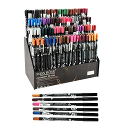 [7101001M] Delineadores para labios y ojos colores surtidos - Miss Rose