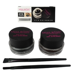 [6941898933756] Brillo de ojos 2 en 1 color Negro y marrón Miss Rose