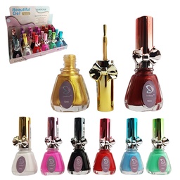 [6948751298229] Esmalte profesional para uñas con presentación de moño tonos vivos de Luodanqi