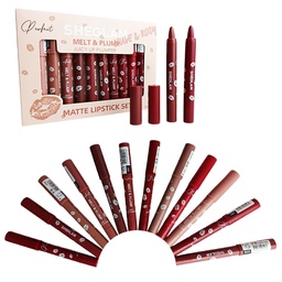 [6974156472414] Set de labiales mate Melt &amp; Plump, voluminizador de labios de Sheglam