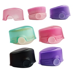 [2024040603005] Brocha compacta de bolsillo para aplicación de maquilla 4 colores diferentes