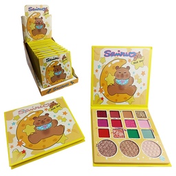 [6926681851608] Paleta de sombras de 15 colores con diseño de Capibara bebe Nice day de Sairio