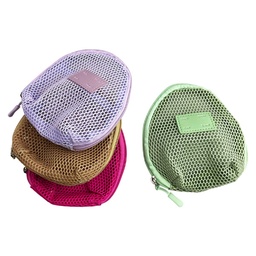 [m0573] Cosmetiquera de malla colores surtidos