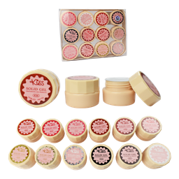 [9210558975014] Gel sólido UV led Kiss 5g presentación frasco color piel