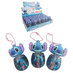 [LLAVEGLOSS] Brillo Labial Liquido con Gloss en presentación de llavero Stitch y Hello Kitty