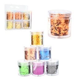 [OY073] Kit de Decoraciones Para uñas en Frascos 6pcs M&amp;amp