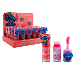 [6985948561131] Brillo labial con diseño de stitch rosa - Miss Betty