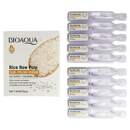 [6975239996506] Ampolla facial en set con extracto de arroz blanqueador e hidrantante de Bioaqua